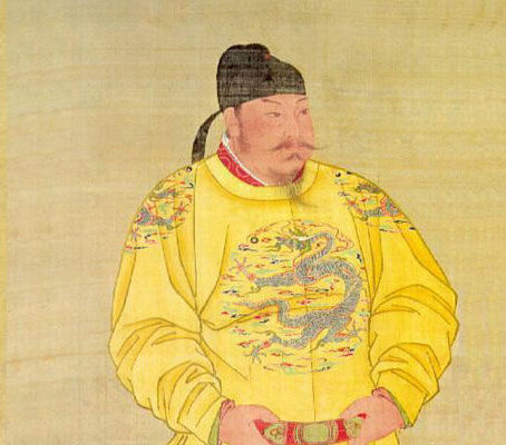 唐太宗畫像，絹本設色，北京故宮南薰殿舊藏，現藏台北故宮博物院。（公共領域）
