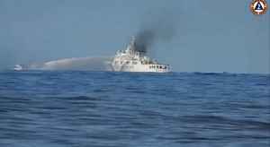 中共水炮襲擊南海補給船 菲律賓嚴厲譴責