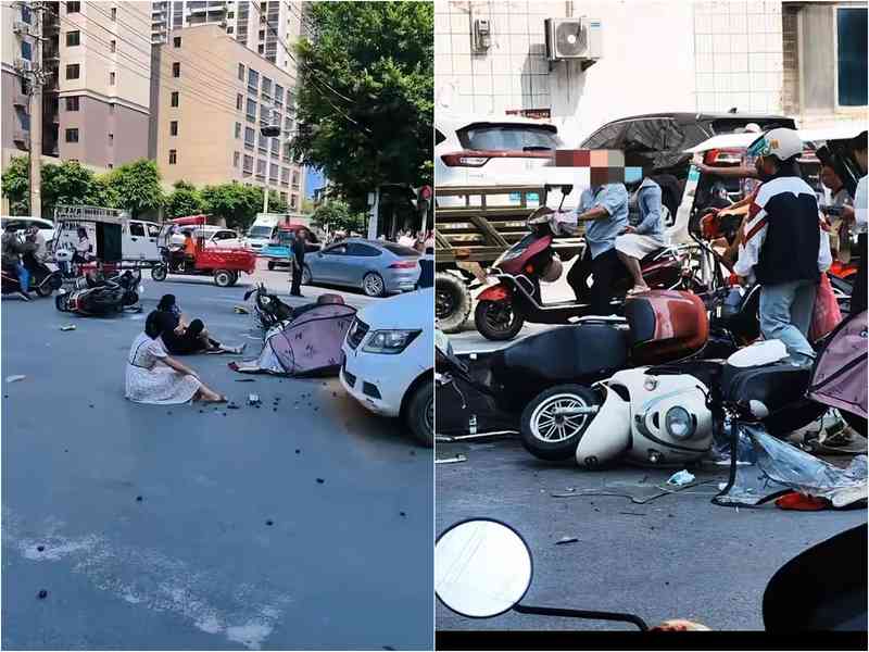 廣西百色一司機駕車撞傷8人 逃逸時墜河