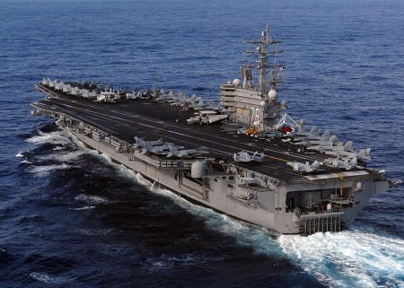 美海軍：列根號航母打擊群入南海執行任務