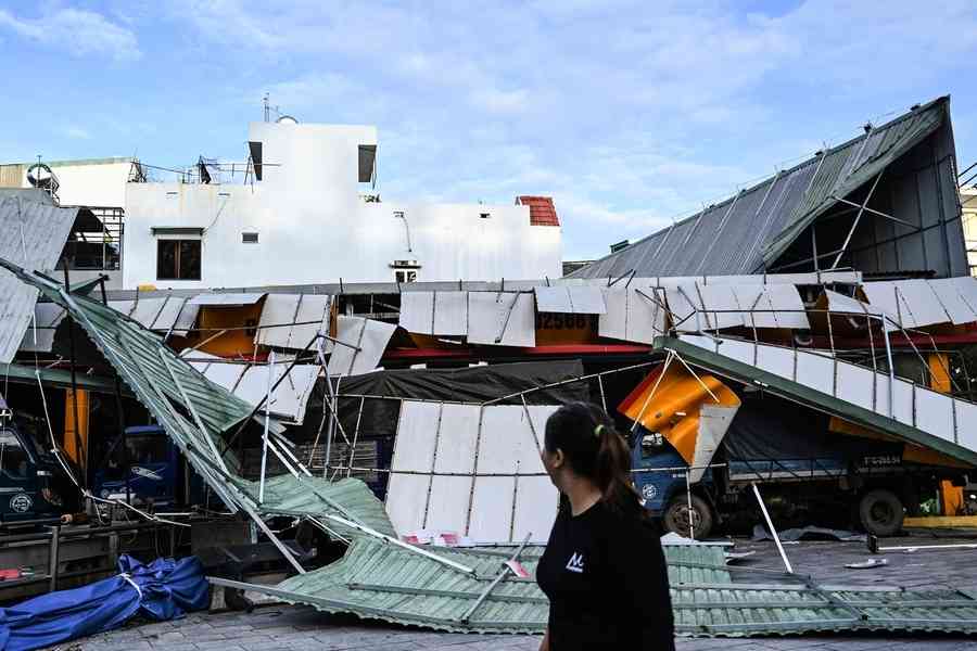 颱風海鷗登陸越南中部 數十萬人撤離（多圖）