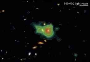 天文學家在早期星系周圍發現大量氫元素