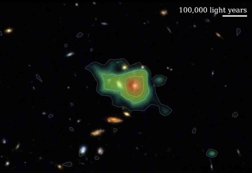 天文學家在早期星系周圍發現大量氫元素