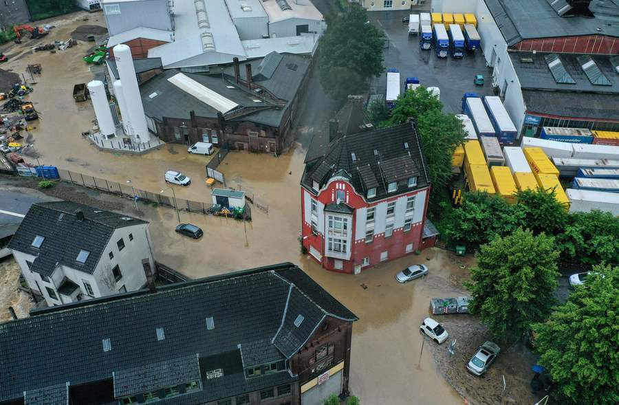 德國西部遭重大洪災 逾80死1300失蹤（多圖）