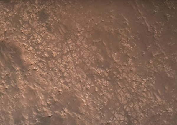 毅力號拍攝的火星地表。（Handout/NASA/AFP）