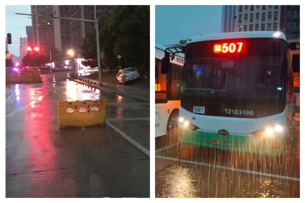 武漢一周內兩次暴雨紅色預警 停課停業