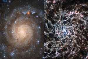 NASA韋伯新圖片 揭示一熟悉星系的全新樣貌