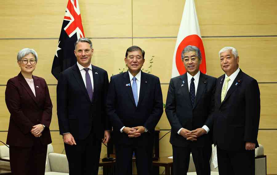 日澳舉行防長外長會談 加強軍事合作