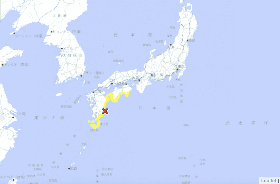 日本九州發生7.1級地震 發布海嘯警報