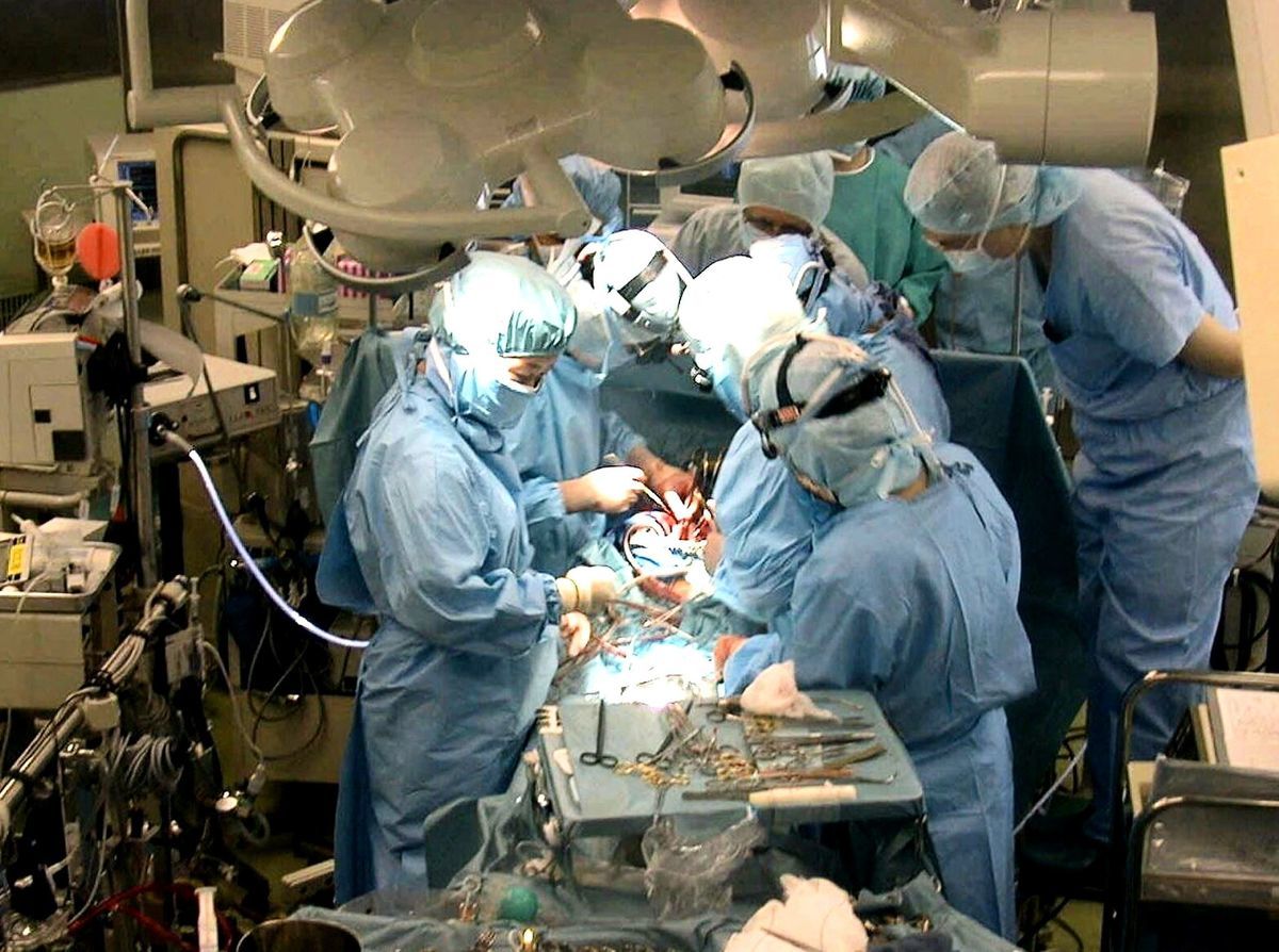 圖為器官移植手術示意圖。（JIJI PRESS/AFP）