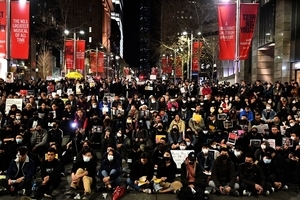 組圖：8.16悉尼反送中集會 親共團體干擾