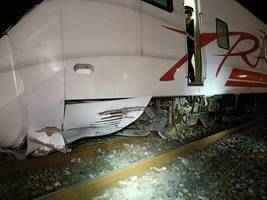 台鐵普悠瑪號 在花蓮遭落石砸中車頭 列車出軌
