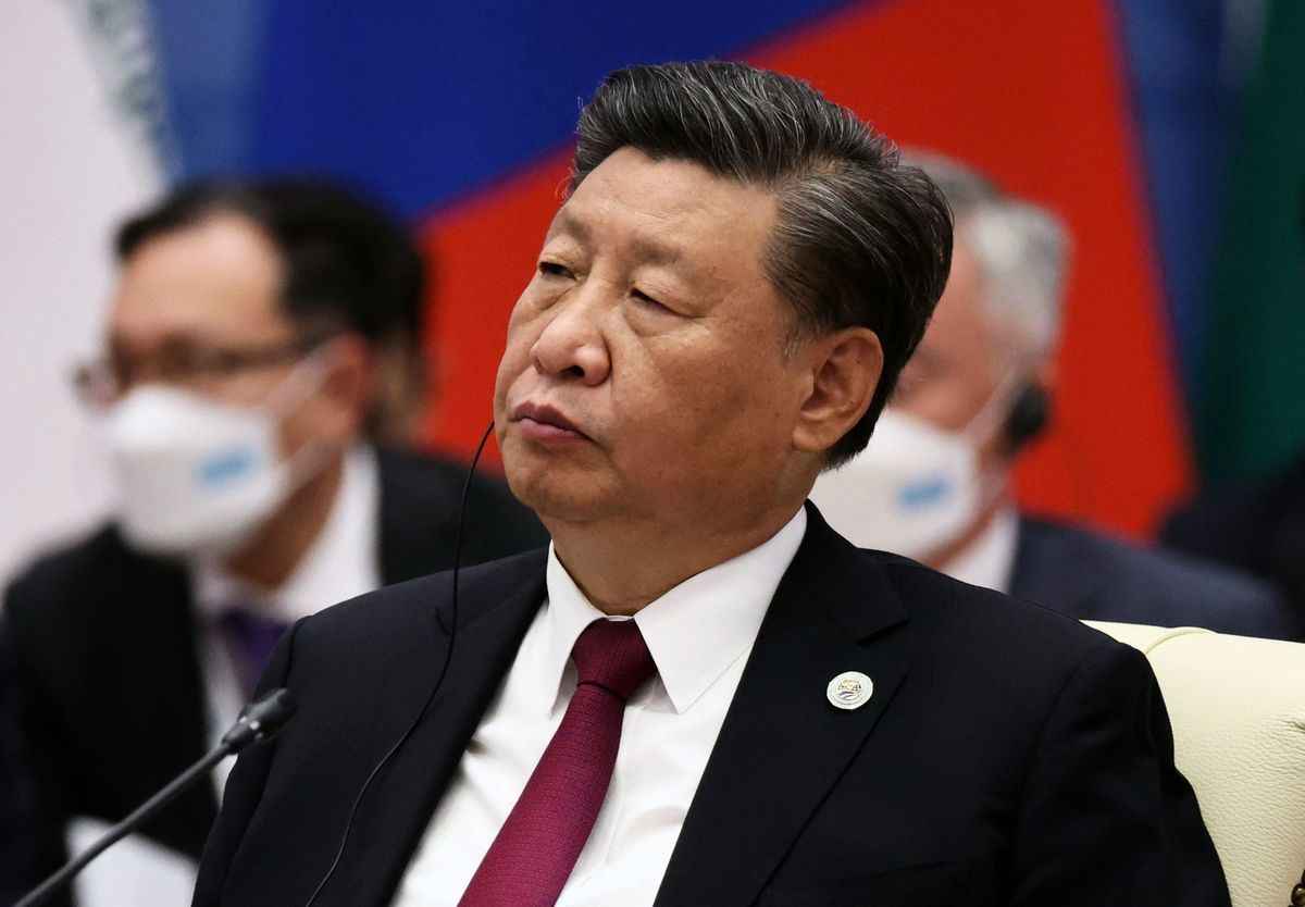 2022年9月16日，中共領導人習近平出席烏茲別克舉行的上海合作組織峰會。（Sergei BOBYLYOV/SPUTNIK/AFP via Getty Images）