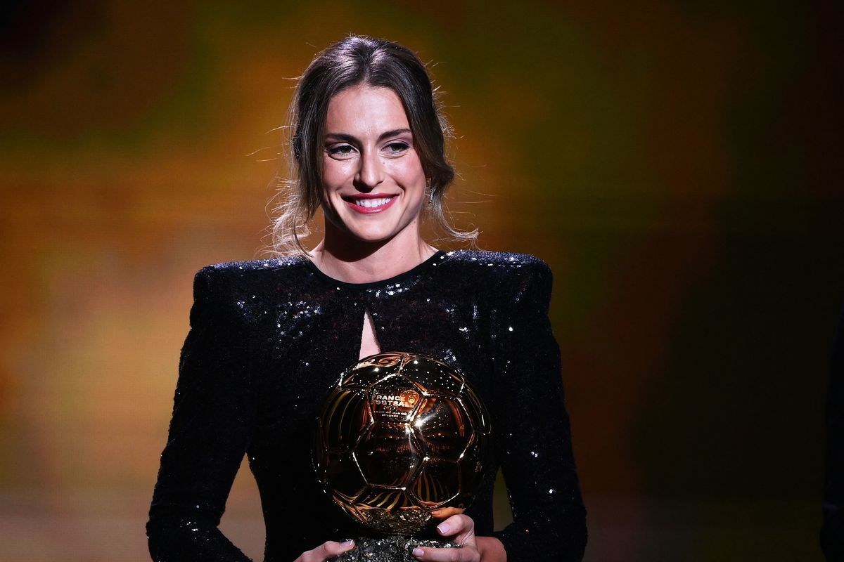 11月29日，金球獎舉行頒獎典禮，普特拉斯獲得2021年度女足金球獎。（Franck Fife /AFP via Getty Images）