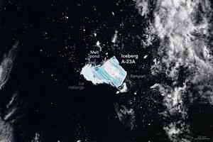昔日世界最大冰山變藍色 瀕臨完全崩解