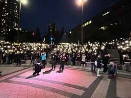 六四36周年 二千人出席多倫多燭光晚會