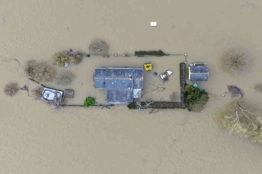 【圖輯】法國西部降雨37天破紀錄 洪水氾濫