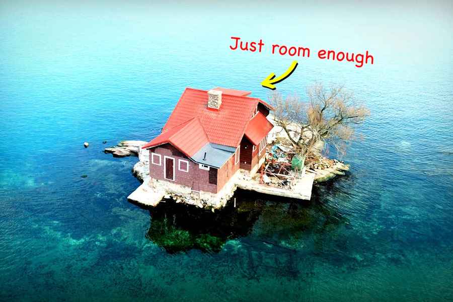 【圖輯】世界最小島嶼 僅容納一棟房子一棵樹