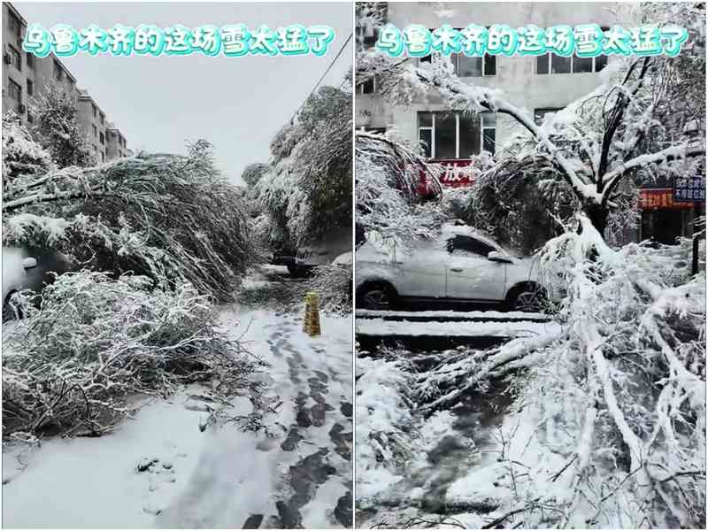 烏魯木齊遭遇特大暴雪 單日降雪量創新紀錄
