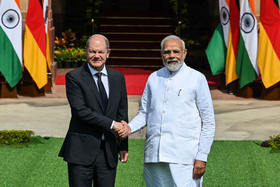 德國總理朔爾茨訪印度 加強雙邊關係