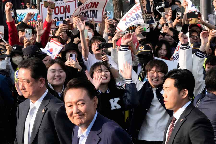 南韓大選將至 尹錫悅宣布退出國民力量黨