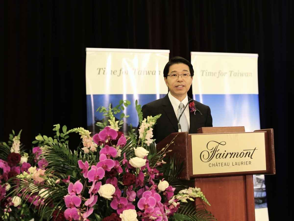 陳文儀在發言中強調，台灣和加拿大是基於民主、自由、法制、人權價值觀的志同道合的夥伴。（梁耀/大紀元）