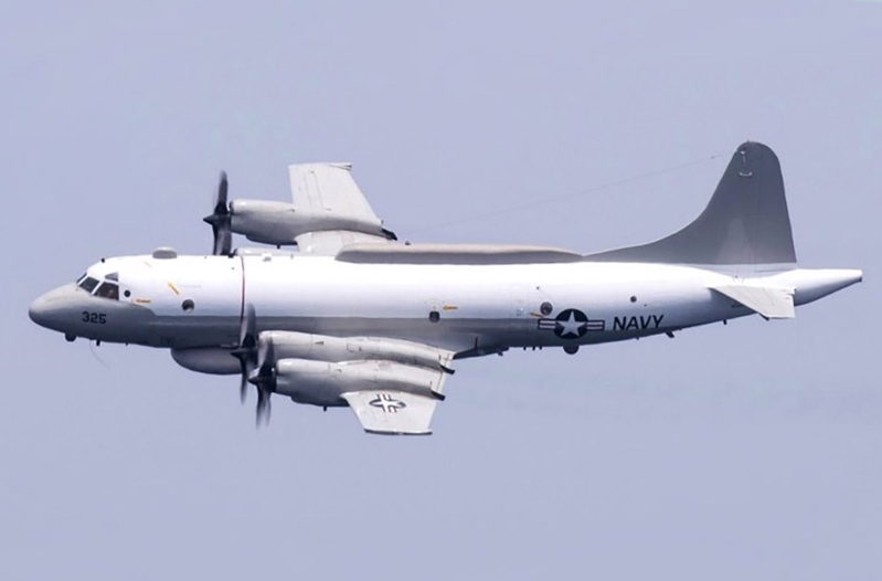  美軍EP-3E電偵機3月25日在台灣西南海域、南中國海附近飛行。（公有領域）