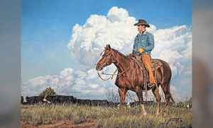 【圖輯】油畫家筆下的美國西部牧場 細膩逼真