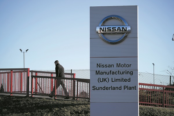 英國經濟正「面臨停滯或惡化的風險」。日產（Nissan）2019年2月初宣佈，取消於英國生產新款X-Trail運動型多功能（SUV）汽車的計劃。 （ Christopher Furlong/Getty Images）