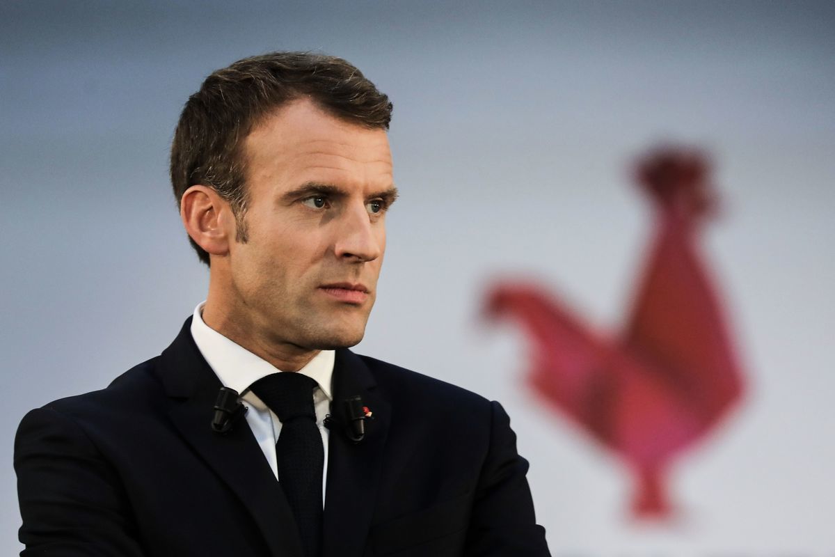 法國總統馬克龍（Emmanuel Macron）對中國人權問題深表擔憂。（LUDOVIC MARIN/AFP via Getty Images）