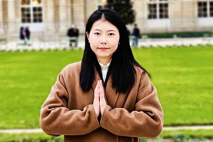 辭舊迎新之際 法國青年大法弟子感恩師尊