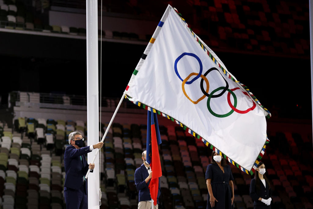 2021年8月8日，2020奧運會在日本東京閉幕。（Ezra Shaw/Getty Images）