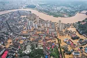 中國南方多地洪水泛濫 逾百萬人受災（多圖）