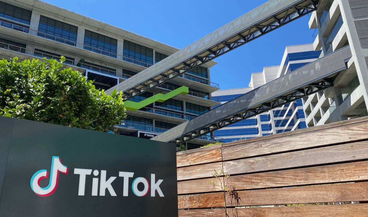 TikTok公司位於加州卡爾弗城（Culver City）C3園區的新辦公樓。（Chris Delmas/AFP via Getty Images）
