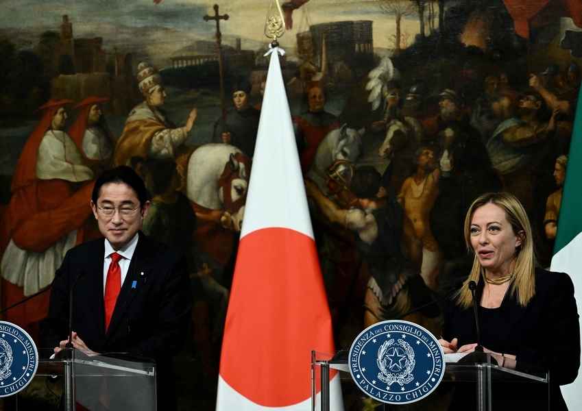 岸田文雄訪意大利 強化兩國夥伴關係（多圖）