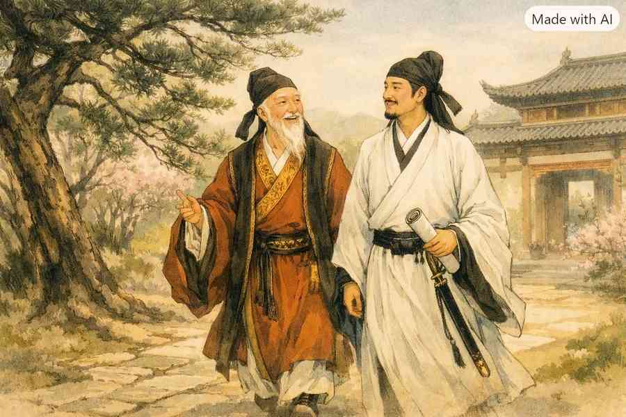 當「狂客」偶遇「仙人」——李白和賀知章的故事