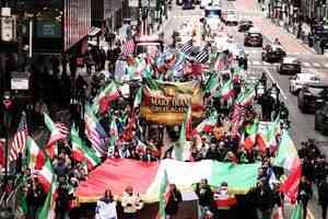 紐約伊朗人再次上街感謝特朗普和以色列