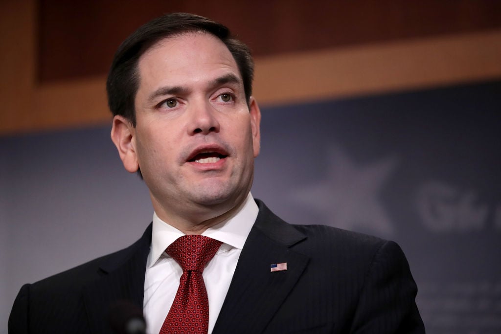 圖為美國參議員馬克·魯比奧（Marco Rubio）。（Chip Somodevilla / Getty Images）
