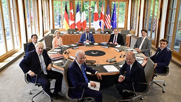 2022年6月26日，G7領導人在德國舉行峰會。（John MACDOUGALL / POOL / AFP）