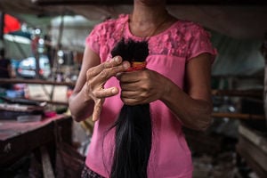 美國截獲十三噸來自中國的人類頭髮製品