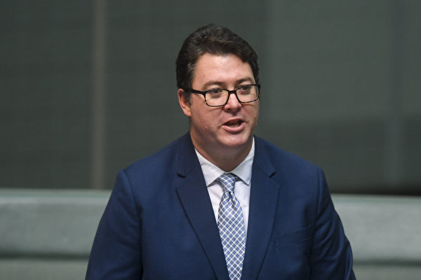 澳洲聯邦議員喬治·克里斯滕森（George Christensen）。（AAP Image/Lukas Coch）