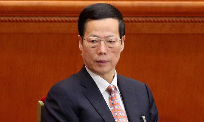 2013年3月16日，時任中共國務院副總理的張高麗，出席在北京人民大會堂舉行的第六次人大會議。（Feng Li/Getty Images）