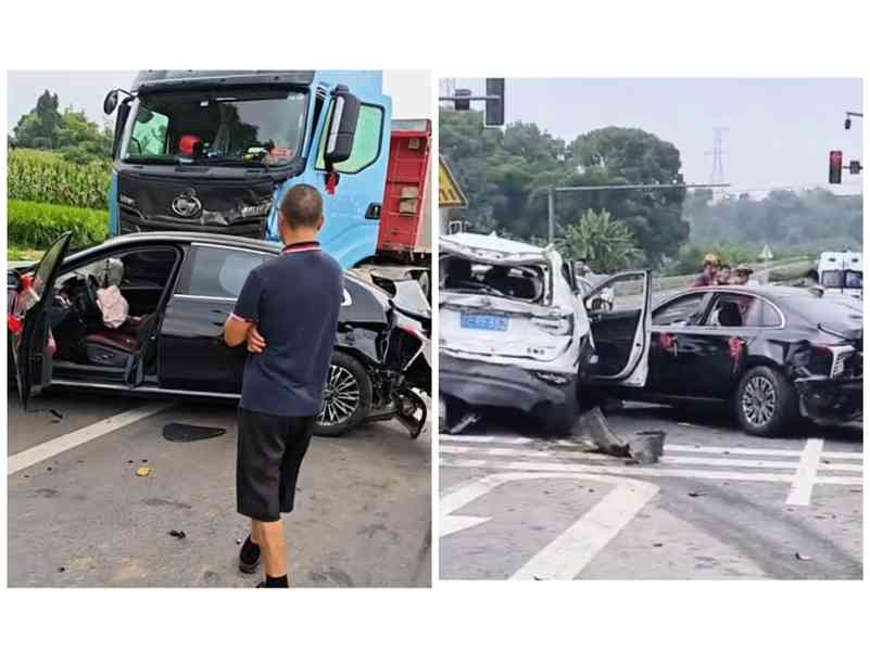 四川貨車撞婚車車隊致多人受傷 目擊者發聲