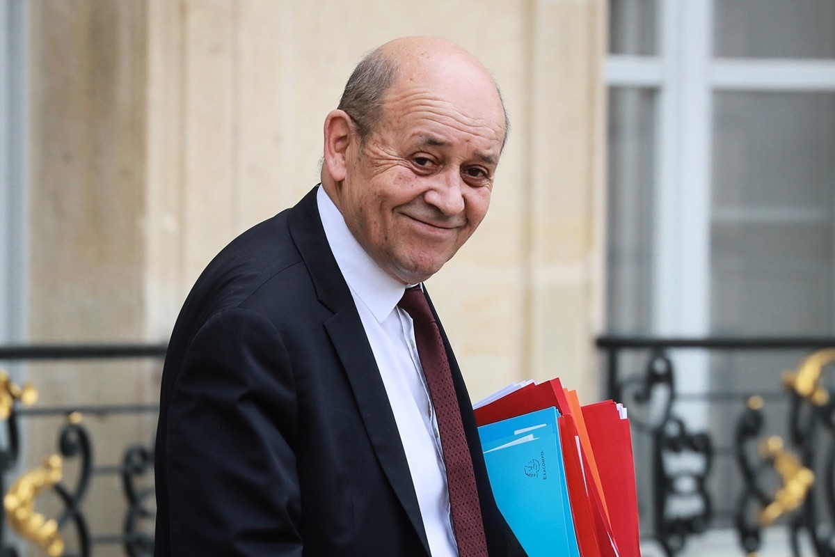 法國外長勒德里昂（Jean-Yves Le Drian）4月14日召集中共駐法國大使盧沙野，就該領事館近期對中共病毒（武漢肺炎）疫情發表的宣傳言論表示不滿。(LUDOVIC MARIN/AFP via Getty Images)