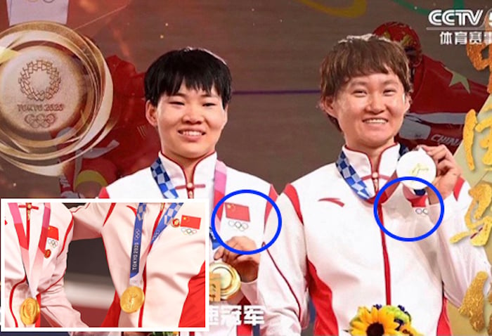 中國選手戴毛像恐違規 央視修改重播畫面