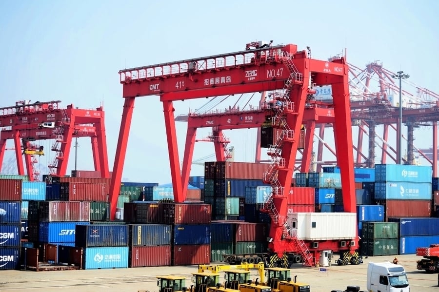 大陸2月出口下跌20.7% 貿易順差減少87.2%