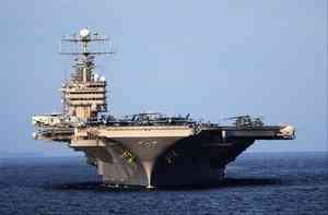 再有美軍艦隊正駛向伊朗  特朗普：拭目以待