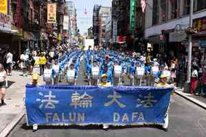 【圖輯】反迫害27周年 紐約法輪功舉行大遊行
