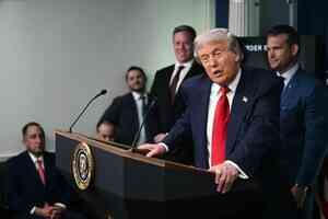 特朗普在白宮會見陳立武 財長和商務部長出席