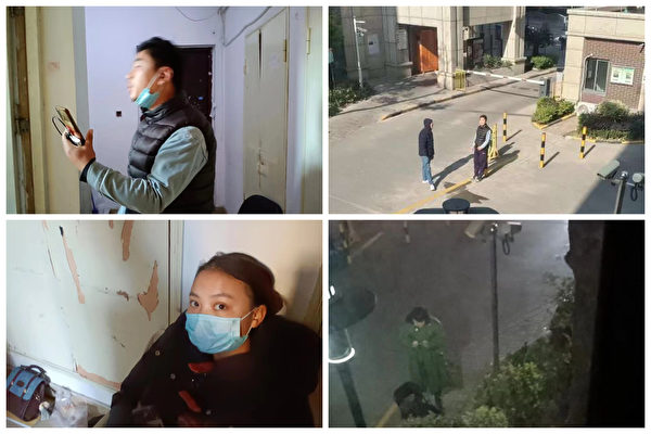 上海浦東新區農民丁水萍被政府官員囚禁家中一個月了，已斷糧兩天，她在網上求助。（受訪者提供／大紀元合成）